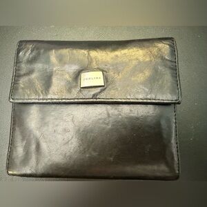 Perlina Black Leather Woman’s Wallet